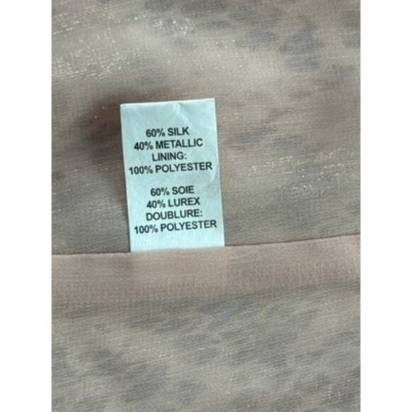 Women’s Ramy Brook Silk Gold Scale Printed Wrap Style Dress Sz 4 - Picture 7 of 7